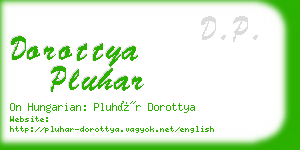 dorottya pluhar business card